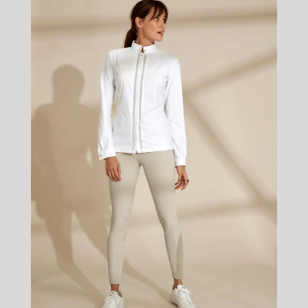 Technical long-sleeve riding shirt
