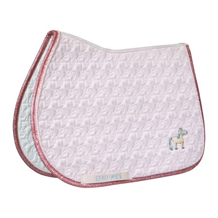 Tapis de Selle Tête de Licorne Pailleté