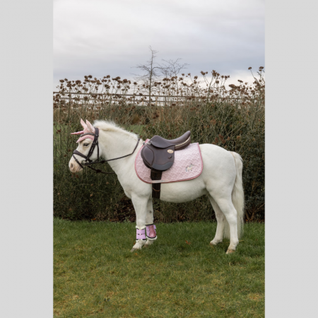 Tapis de Selle Tête de Licorne Pailleté