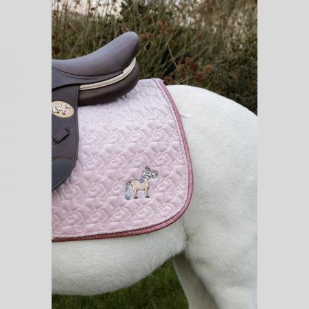 Tapis de Selle Tête de Licorne Pailleté