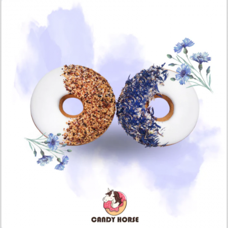 Donuts cornflower + rose hip