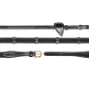 Dy'on 5/8" (16mm) Webband teugels met 9 leren passanten