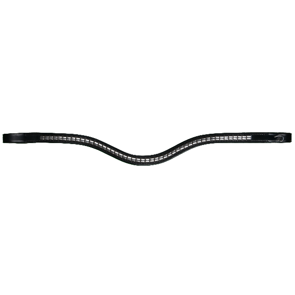 Dy'on New English Clincher frontriem V-vorm zilver