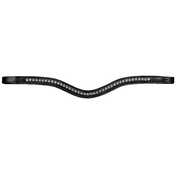 Dy'on New English White Swarovski V-Shaped Browband