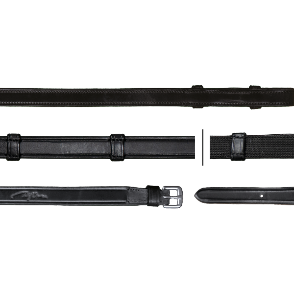 5/8" Hunter Reins With 7 Leather Loops