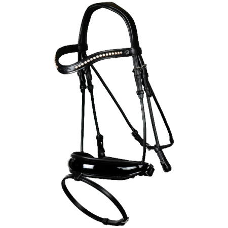 Patent Large Crank Noseband Bridle With Flash