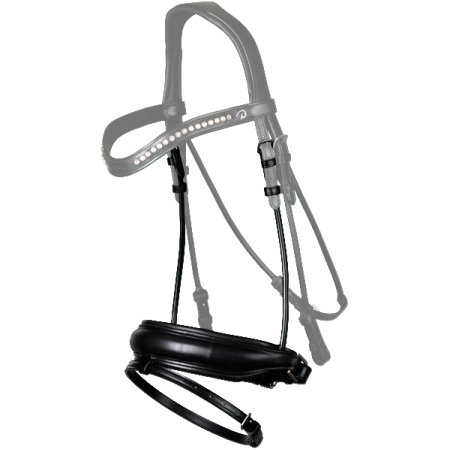 Matte brede Crank neusriem met sperriem