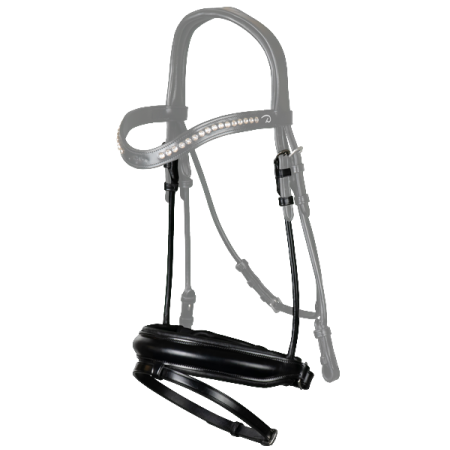 Matte medium Crank neusriem met sperriem
