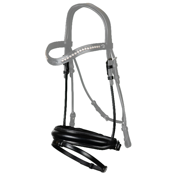 Matte medium Crank neusriem met sperriem