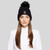 Nora Crystal Intarsia Pom-Pom Beanie voor dames