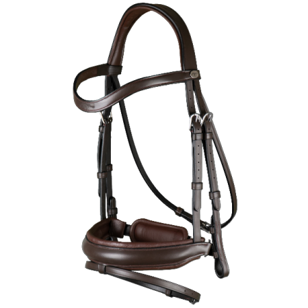 Dy'on Working Matte Large Crank Noseband Bridle With Flash