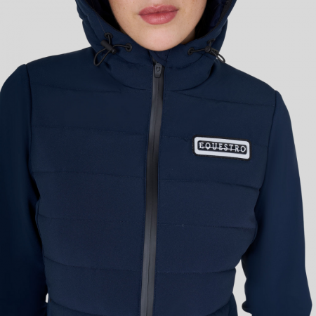 Veste à capuche femme Equestro en tissu technique