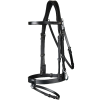 Dy'on Working Flat Leather Bridle With Snap Hooks