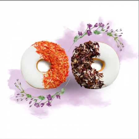 Malva Sylvestris Flos & Marigold Donuts