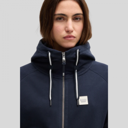 Riva BOSS Equestrian-hoodie van superzachte Italiaanse fleece