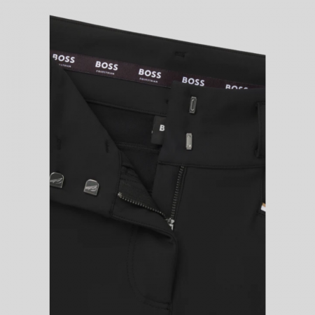 BOSS Equestrian Hailey rijbroek met hoge taille en smartphonezak