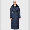 Long Women’s Hooded Coat with Belt Michaela