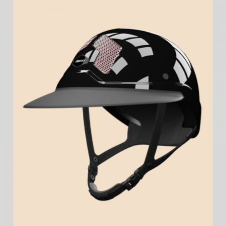 Armet Flex-on Star Helmet – Black with Light Pink Vents