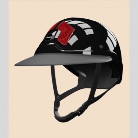 Armet Flex-on Star Helmet – Black with Red Vents