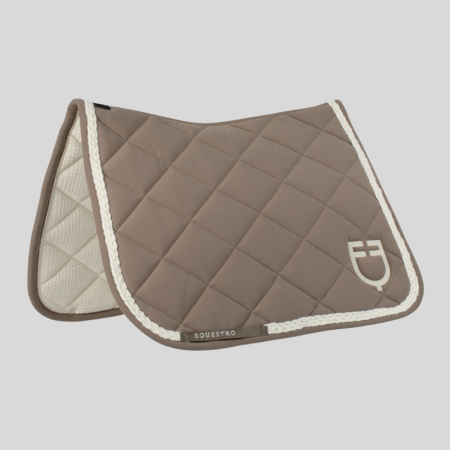 Braided cord dressage saddle pad