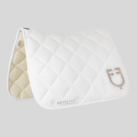 Dressage zadeldek with rhinestone logo