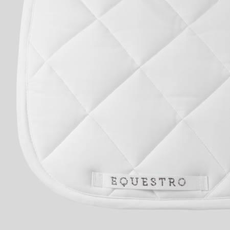 Dressage saddle pad with rhinestone logo