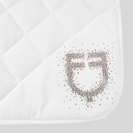 Dressage zadeldek with rhinestone logo