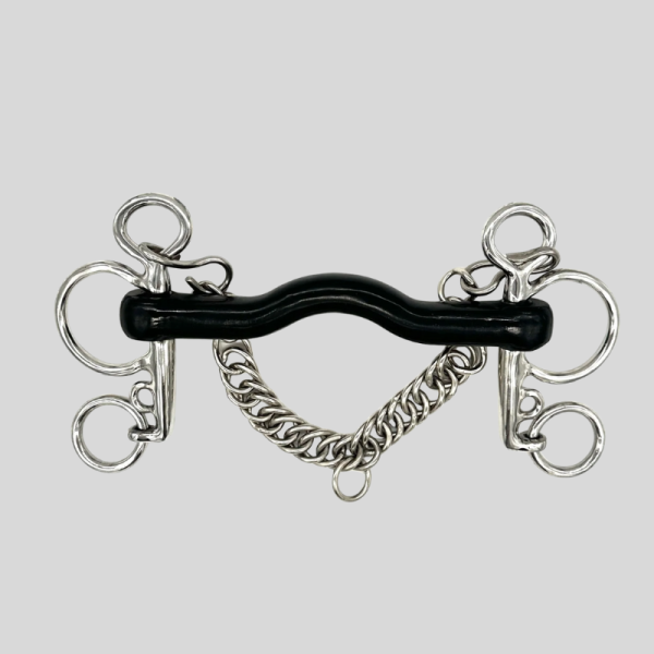 Vulcanite Port Baby Pelham Bit