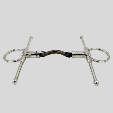 Full Cheek Bit with Swivel Port in Sweet Iron