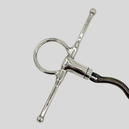 Full Cheek Bit with Swivel Port in Sweet Iron