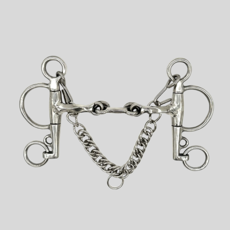 Mors Pelham Dog Bone Verrouillable Torsadé