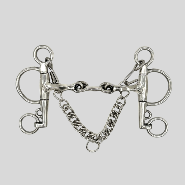 Mors Pelham Dog Bone Verrouillable Torsadé