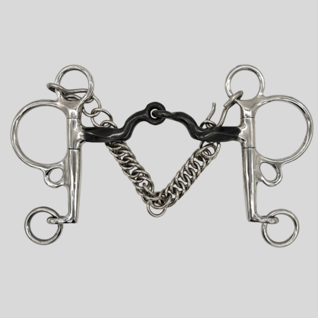 Pelham-bit met Gebogen Mondstuk van Sweet Iron