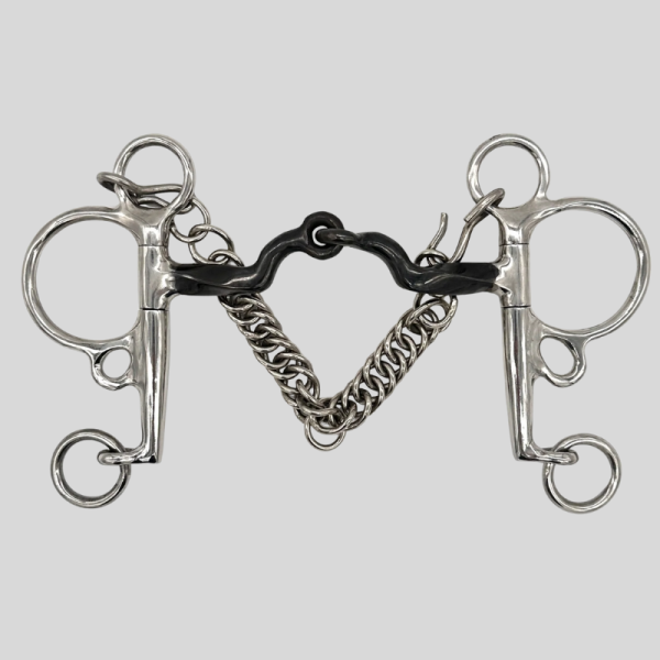 Pelham-bit met Gebogen Mondstuk van Sweet Iron