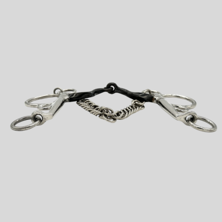 Pelham Bit with Curved Mouthpiece in Sweet Iron