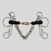 Pelham Bit with Rubber Mouthpiece and Copper French Link