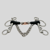 Pelham Bit with Rubber Mouthpiece and Copper French Link