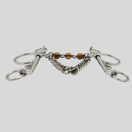 Pelham Waterford-bit met Koperen Rollen