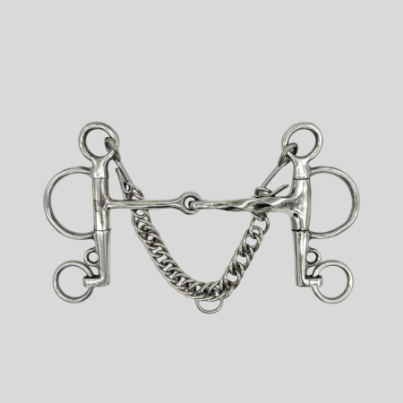 Pelham Bit Half Twist / Half Straight Bar