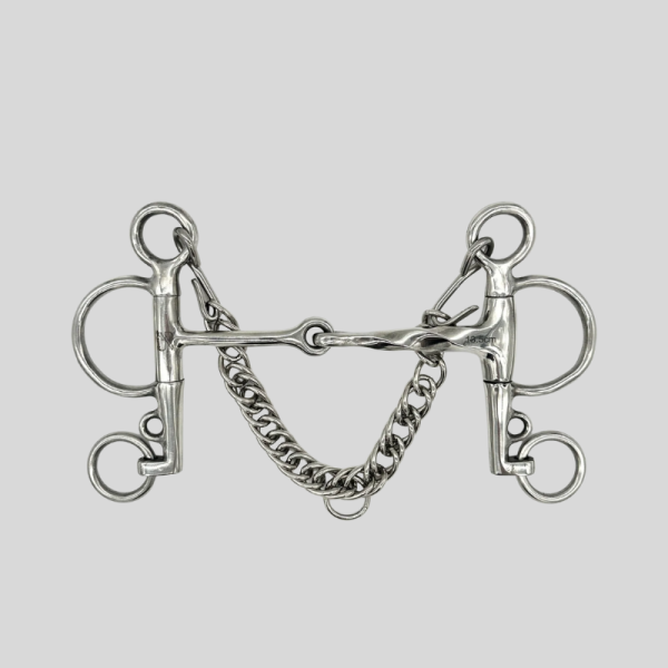 Pelham-bit Half Twist / Half Rechte Stang