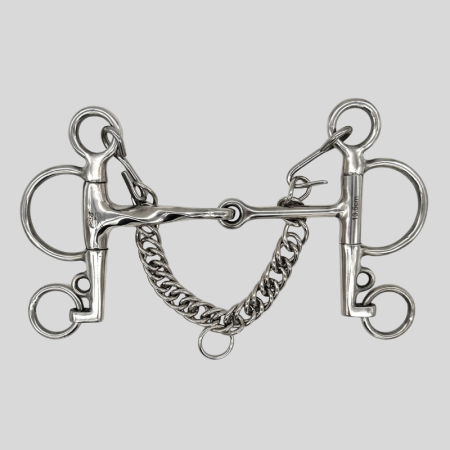 Pelham met Half Gedraaide / Half Rechte Mondstuk