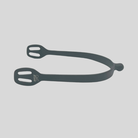 Éperons à Bout Rond Noir Mat