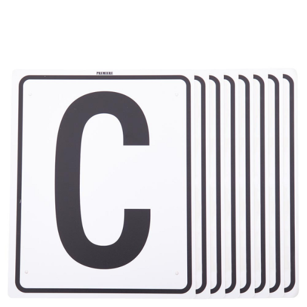 Rijbaanletters H-E-K-M-B-F-A-C Premiere