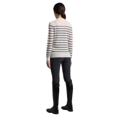 Pull Crew Neck Stripe Jacquard Merinos CT