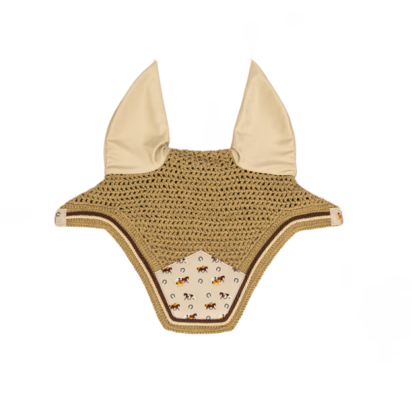 Wellington Velvet Horse Printing fly veil