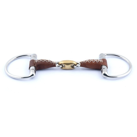 Stainless Steel Bit with Leather Covering