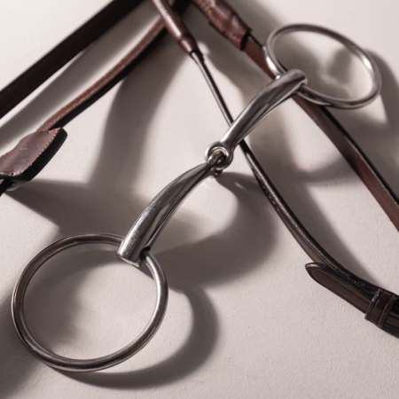 Mors à Anneaux Simple Brisure Acier Inoxydable 16mm