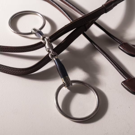 Snaffle Double Jointed Loose Ring Sweet Iron 14mm