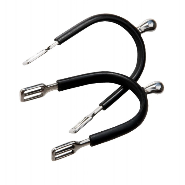 Éperons Feeling Polo inox gainé caoutchouc