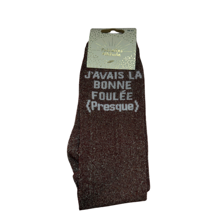 Chaussettes J'avais la bonne foulée (presque)